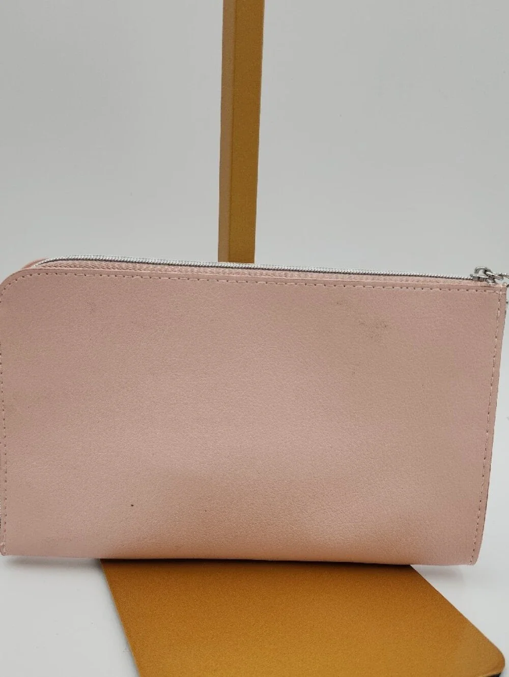 DIOR Blush Pink Leather Zip Pouch